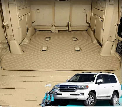 Good! Special trunk mat for Toyota Land Cruiser 200 7 seats 2018-2007 waterproof boot carpets cargo liner mats,Free shipping good land