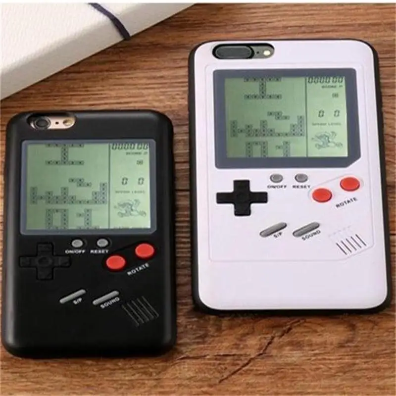 10pcs/lot Navpeak GB Gameboy Tetris Phone Case Game Console for Apple 7plus Tetris for iPhone X 6plus 6s 7 7plus 8 8plus