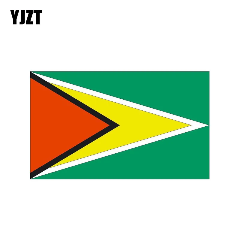 YJZT 14.8CM*8.8CM Car Styling Motorcycle GUYANA Flag Sticker Decal Accessories 6-0461 | Автомобили и мотоциклы