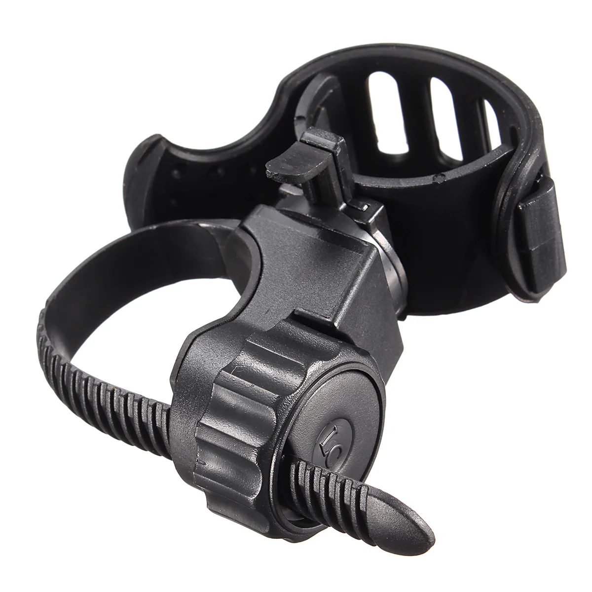 Black 360 Degree Bike Bicycle Flashlight Torch Mount Holder 1Pcs Clamp Clip Adjustable Light Lamp Holder Clip