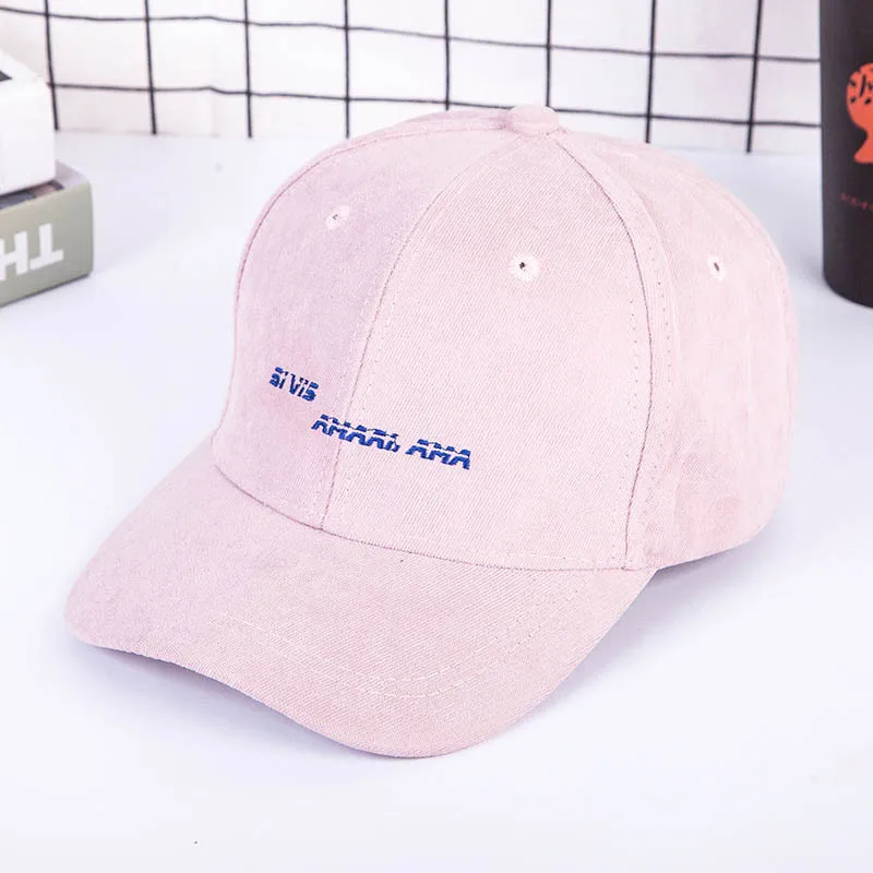 

Winter New Pattern Fine Corduroy Embroidery Letter Peaked Cap Hats Male Ma'am On Vacation Keep Warm Baseball Hat