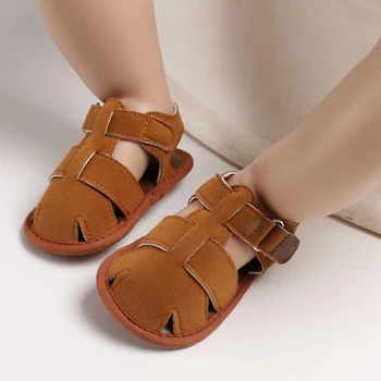 

WEIXINBUY Summer Fashion Baby Boy Moccasins Child Summer Boys Sandals Sneakers Infant Shoes 0-18 Month Baby Sandals Soft Shoes