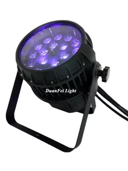 

2pieces 18x18w RGBWA UV LED Par outdoor ZOOM Spotlight 6in1 wireless led wash light par ip65 rgbwa uv