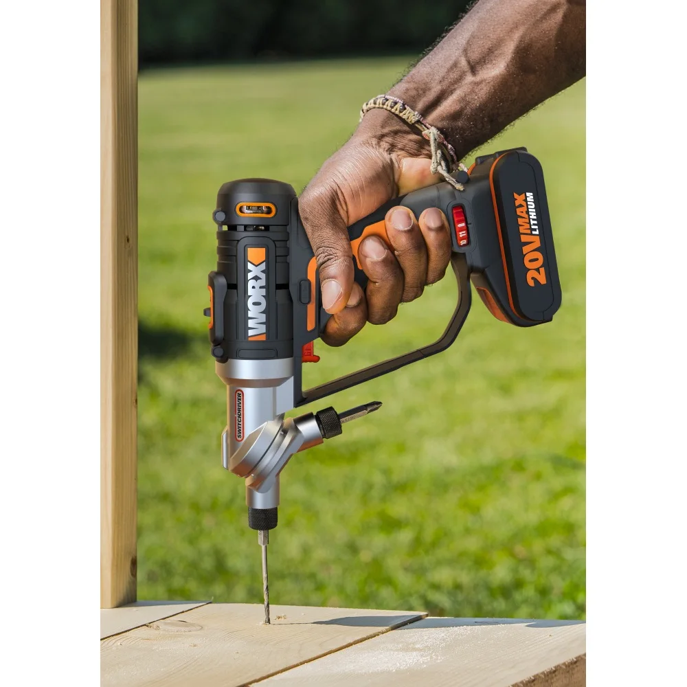Дрель-шуруповерт аккумуляторная WORX Switchdriver WX176.2 20В 2Ач x1 кейс