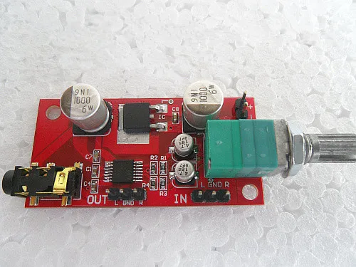 

AMP amplifier board MAX4410 miniature amp pre-amplifier replace NE5532 Low distortion voltage power consumptio