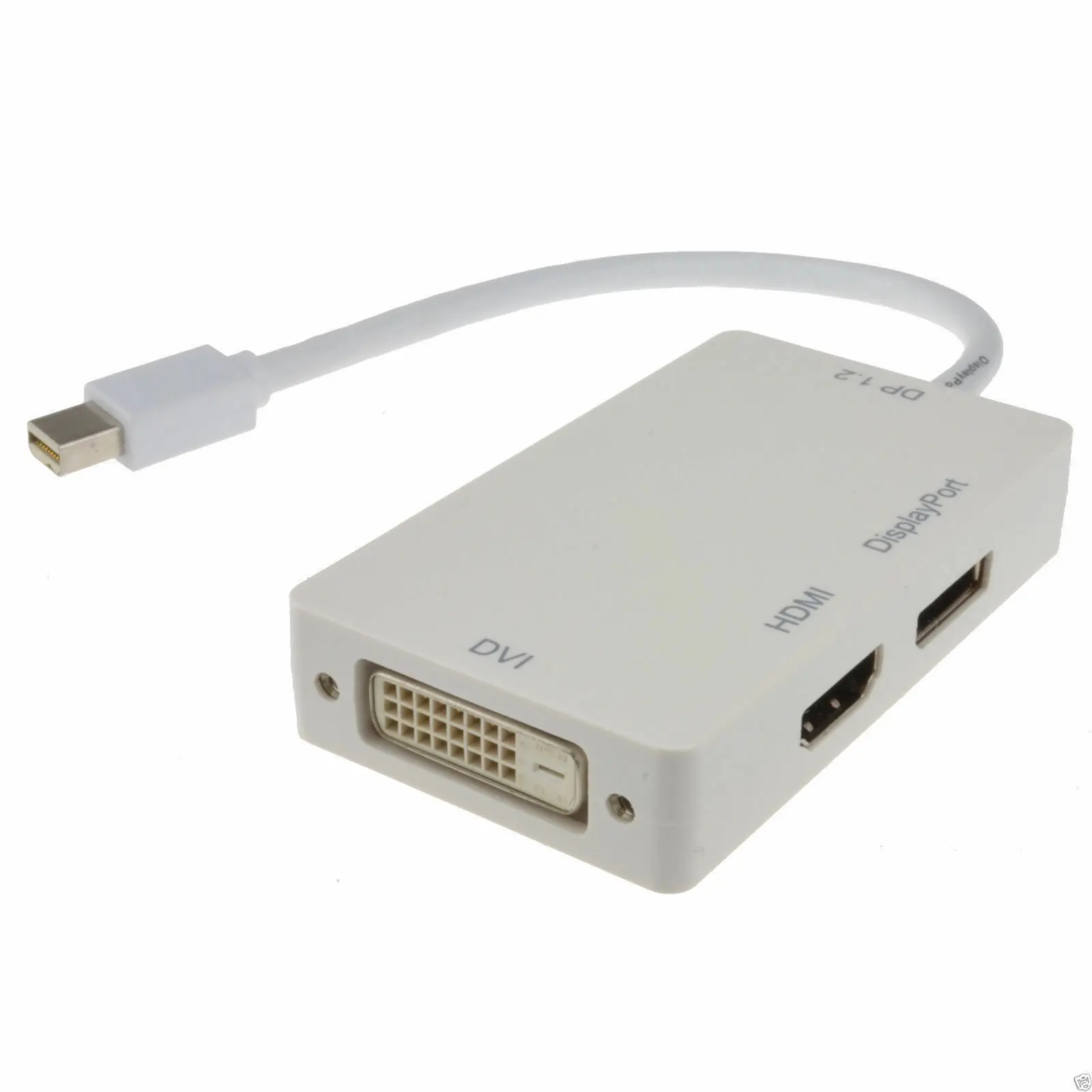 

Mini DisplayPort to DVI-D HDMI or Display Port 4kx2k Video Adapter