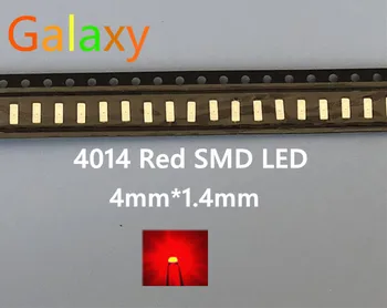 

2000PCS 4014 SMD LED RED 30mA 4.0*1.4*0.65mm super bright Free shipping