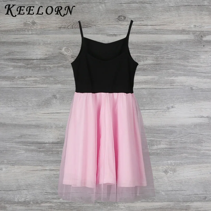 Keelorn/платье для мамы и дочки; розовое Сетчатое платье принцессы в стиле пэчворк; одежда для мамы и дочки; семейный образ; платье для мамы и дочки