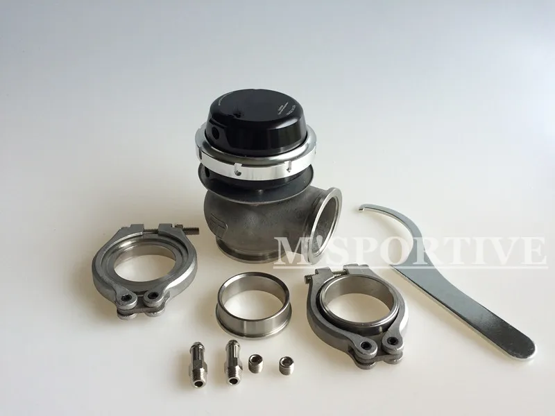 

Wastegate 40mm 14psi external Wastegate turbo black adjustable pressure with Clamp