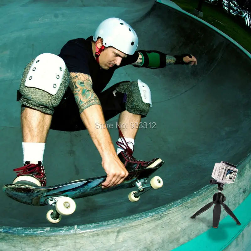 Premium 3in1 Tripod Base and Hand Stabilizer Grip for All GoPro Hero 4, Session, Black, Silver, Hero+ LCD, 3+, 3, 2, 1 ,  F