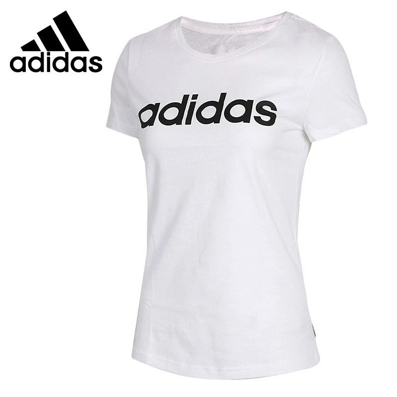 Nueva Original Adidas NEO marca W CE LOGO camiseta mujer Camisetas manga corta ropa de monopatinaje| -