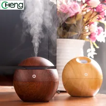 Mini Portable Exquisite Wooden Atomizer Comfort Air Humidity Diffuser Purifier Ultrasonic Aroma Humidifier Lamp USB Diffuser