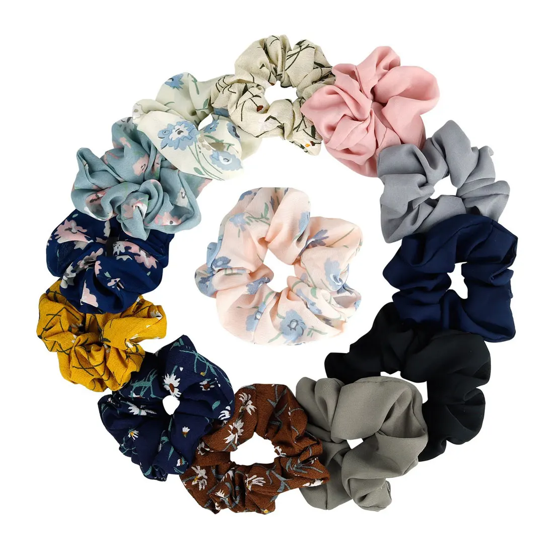 

New 1PC Hair Band Rubber Band Head wear Cloth Strip Rainbow Retro Grid Printed Striped Hair Accessories Coconut Tree Fancy hair