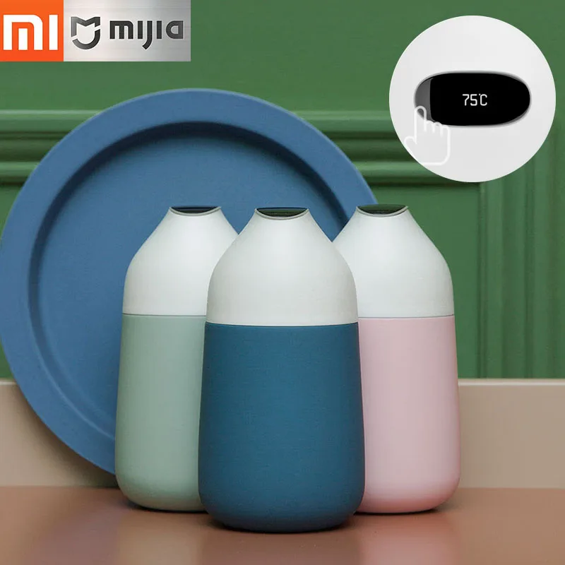 Xiaomi KissKissFish CC мини-бутылка умная кружка для путешествий Термокружка вакуумная изоляционная бутылка OLED сенсорный температурный дисплей