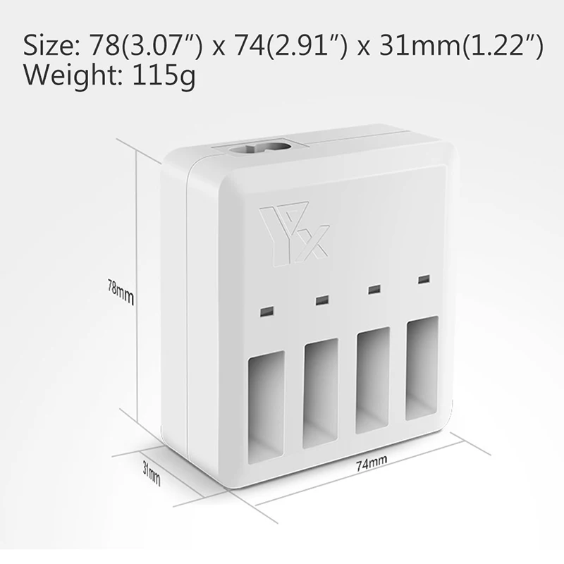 TELLO зарядное устройство 4в1 мульти зарядное устройство концентратор для интеллектуального полета батарея Быстрая зарядка США/ЕС разъем