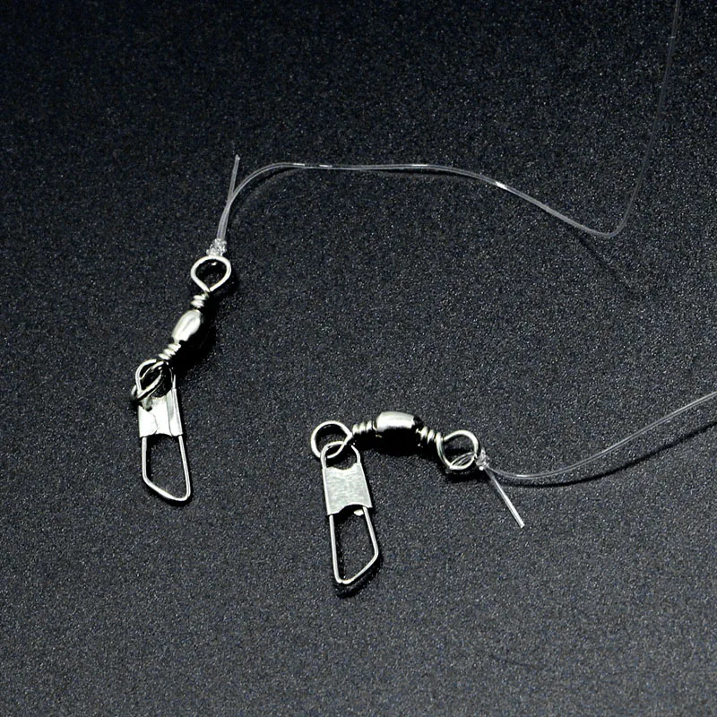 ToplyFishing Accessories Newest Stainless Steel Fishing Hooks Rigs Wire Leader 6 Swivel Carp Anti-winding String