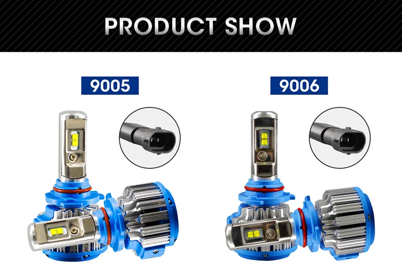 JKCOVER Car Headlight H7 led bulb H4 LED H8H11 HB39005 HB49006 H1 H3 9012 H13 9004 9007 70W 7000lm Auto Bulb Headlamp 6000K