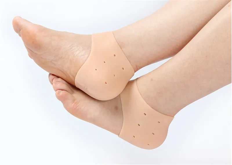 1 пара дышащий силикон носки для ног увлажняющий массажер с трещинкой предотвращает массажные изделия для ног уход за здоровьем