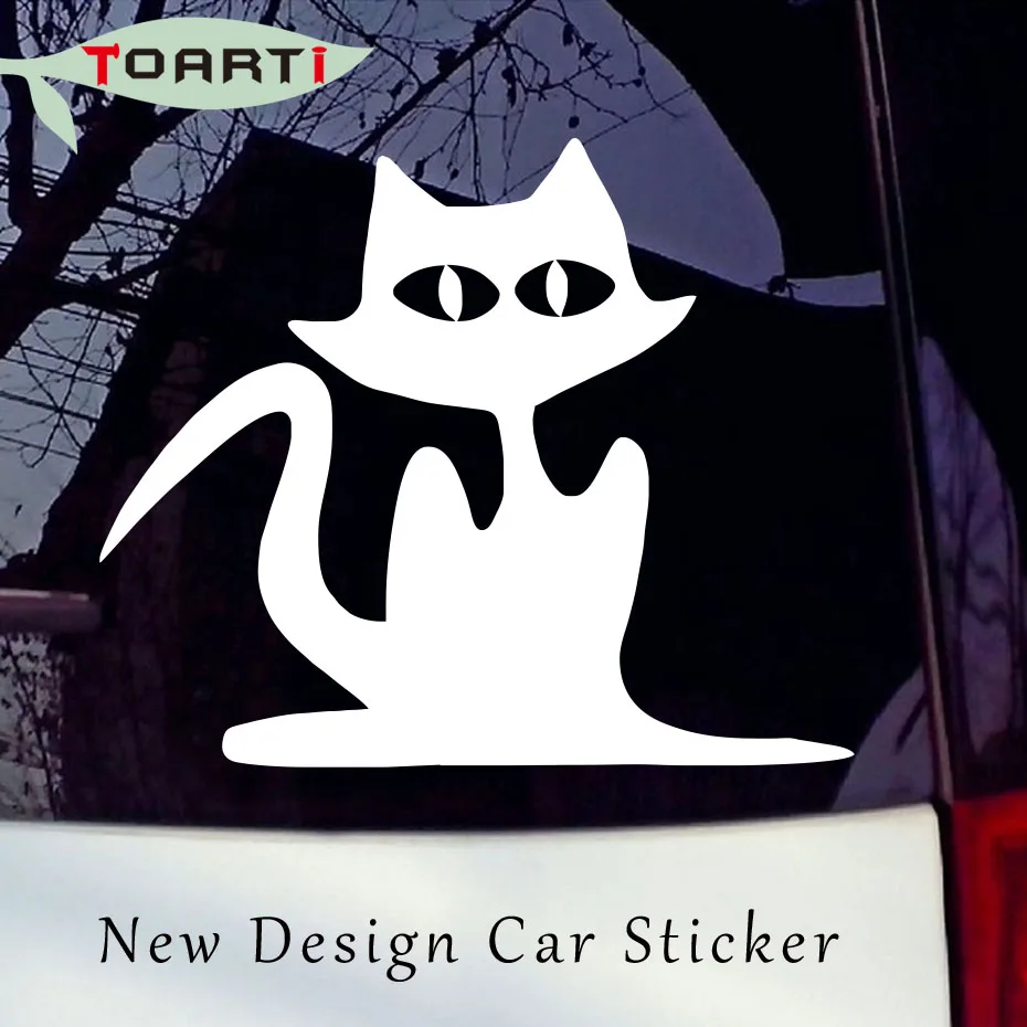 Buy Cute Animal Car Sticker Scary Cat Vinyl Car Pvc