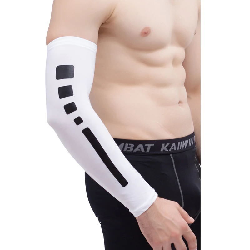 Tcare 1Pcs Silk UV Protection Unisex Cooling Compression Arm Sleeves For Outdoor Sports Driving Riding Basketball 3