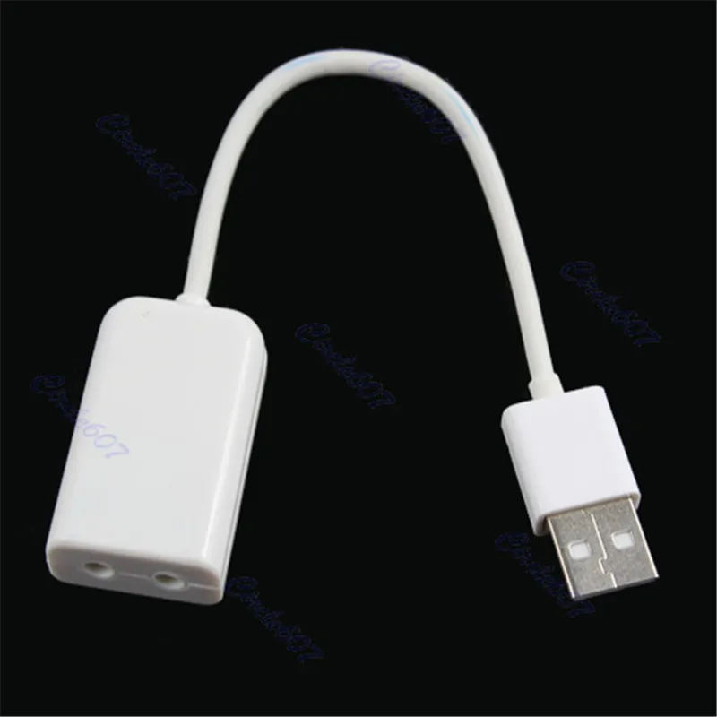Bgektoth USB 2.0 3D Виртуальный 5.1 канала аудио звуковой кабель карты адаптера Plug & Play внешний