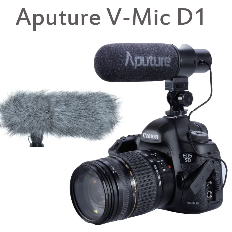 On Sale Aputure VMic D1 Directional Condenser Shotgun on Camera