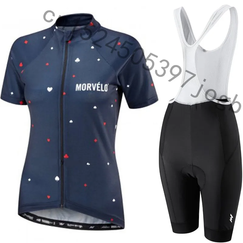 Morvelo Pro Женщины Велоспорт костюм велосипедиста MTB Одежда женщины гоночный велосипед одежда Ropa Ciclismo Велоспорт одежда для велосипеда из джерси комплект