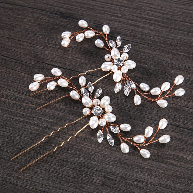 1-PC-Rose-Gold-Silver-Hair-Jewelry-Handmade-Bride-Pearl-Tiaras-Hairpins-Rhinestone-Hair-Clips-For (1)