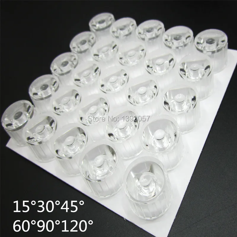 

Free shipping 20pcs dia20mm waterproof clearly led lens holder 15//30/45/60/90/120 degree led collimator lens