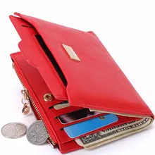Courtes Femmes Coin zipper Portefeuilles Lettre dame de Bourse Femelle Portefeuille Célèbre Marques femme Sac À Main Sac À Main En Cuir De Mode Vintage HB0067