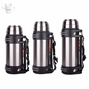 

2L 1.6L 1.2L Portable Stainless Steel Sports Bottle Travel Thermos Flask Double Walled Stainless Steel Vacuum Insulated Flask