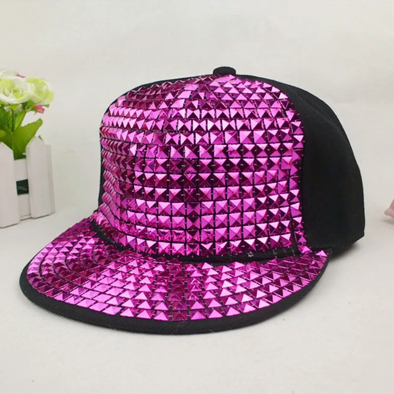 10 шт. /-a622 Руководство Цвет украшения Snapback хип-хоп шляпа мужская и женская бейсболка - Цвет: Фиолетовый