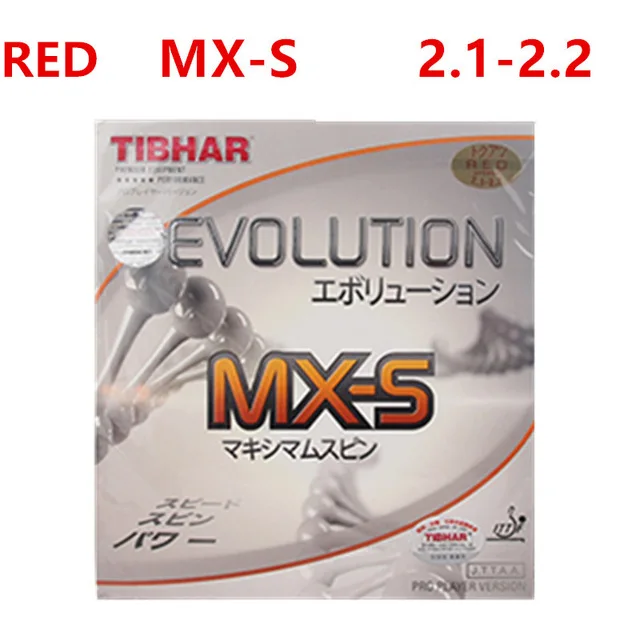 TIBHAR EVOLUTION EL-S/MX-S/FX-S Германия настольный теннис резиновая Pips-in пинг понг губка TENERGY стиль - Цвет: MX-S 2.1 Red