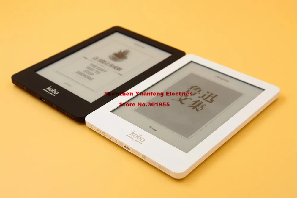 Электронная книга, электронная книга Kobo Glo N613, сенсорный экран, e-ink, 6 дюймов, 1024x768, 2 Гб, Wi-Fi, для чтения книг, фронтальная подсветка
