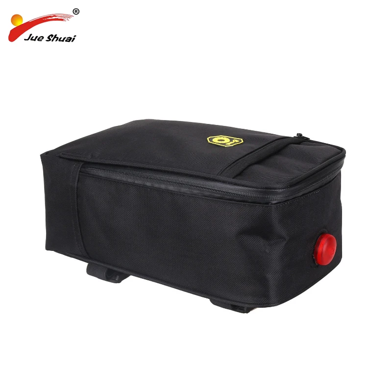 Cheap Jueshuai Bicycle Bag Multifunction Bike Tail Rear Rack Bag Saddle MTB Cycling Bicicleta Basket Rack Trunk Bag Shoulder Handbag 4