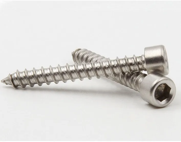 

100pcs/lot M2/M1.5/M2.6 stainless steel 304 hex socket cap head button head self tapping screws for audio equipment hardware 220