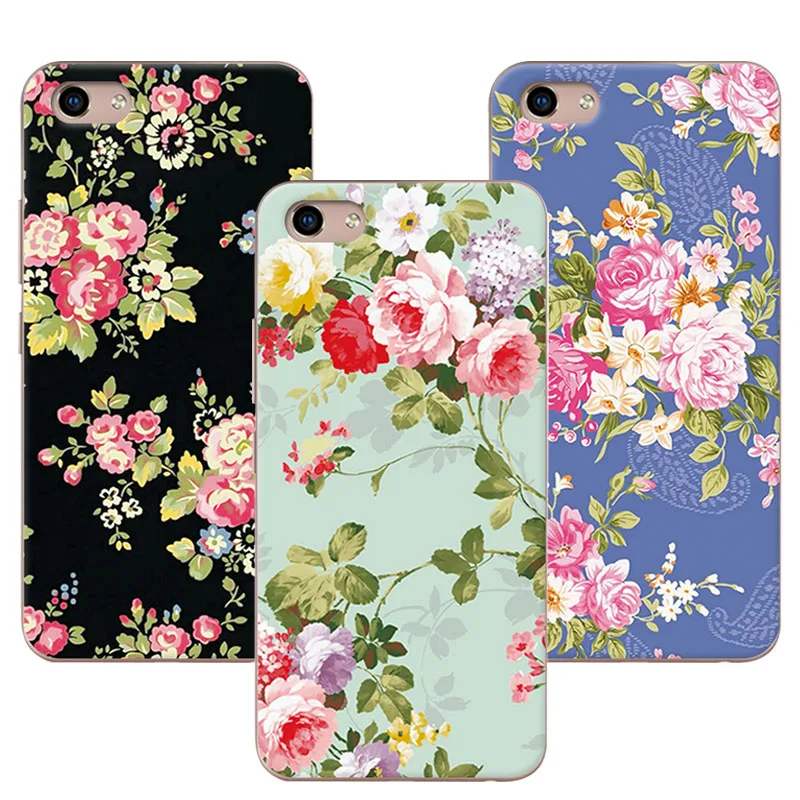 

Luxury Floral Painted Case For VIVO Y81 6.22 inch Chic Soft Silicone Back Cover Flower For VivoY81 Y 81 Fundas Capa Coque