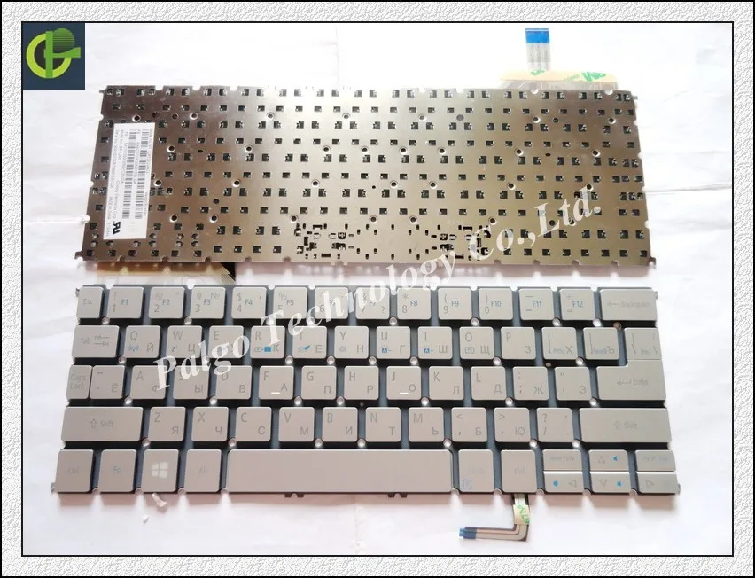 

Russian keyboard for Acer Aspire ACER S7 S7-191 S7-192 S7-391 S7-392 RU Silver laptop keyboard