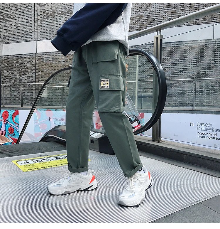 Privathinker Мужские Винтажные карго Брюки мужские s хип-хоп хаки карманы джоггеры брюки мужские корейские модные спортивные штаны зимние комбинезоны
