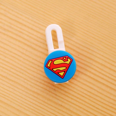 Выбираемый 2шт мультяшный usb-кабель протектор для наушников, наушники, линия экономии для мобильного телефона, зарядка линии, защита кабеля данных - Цвет: Superman