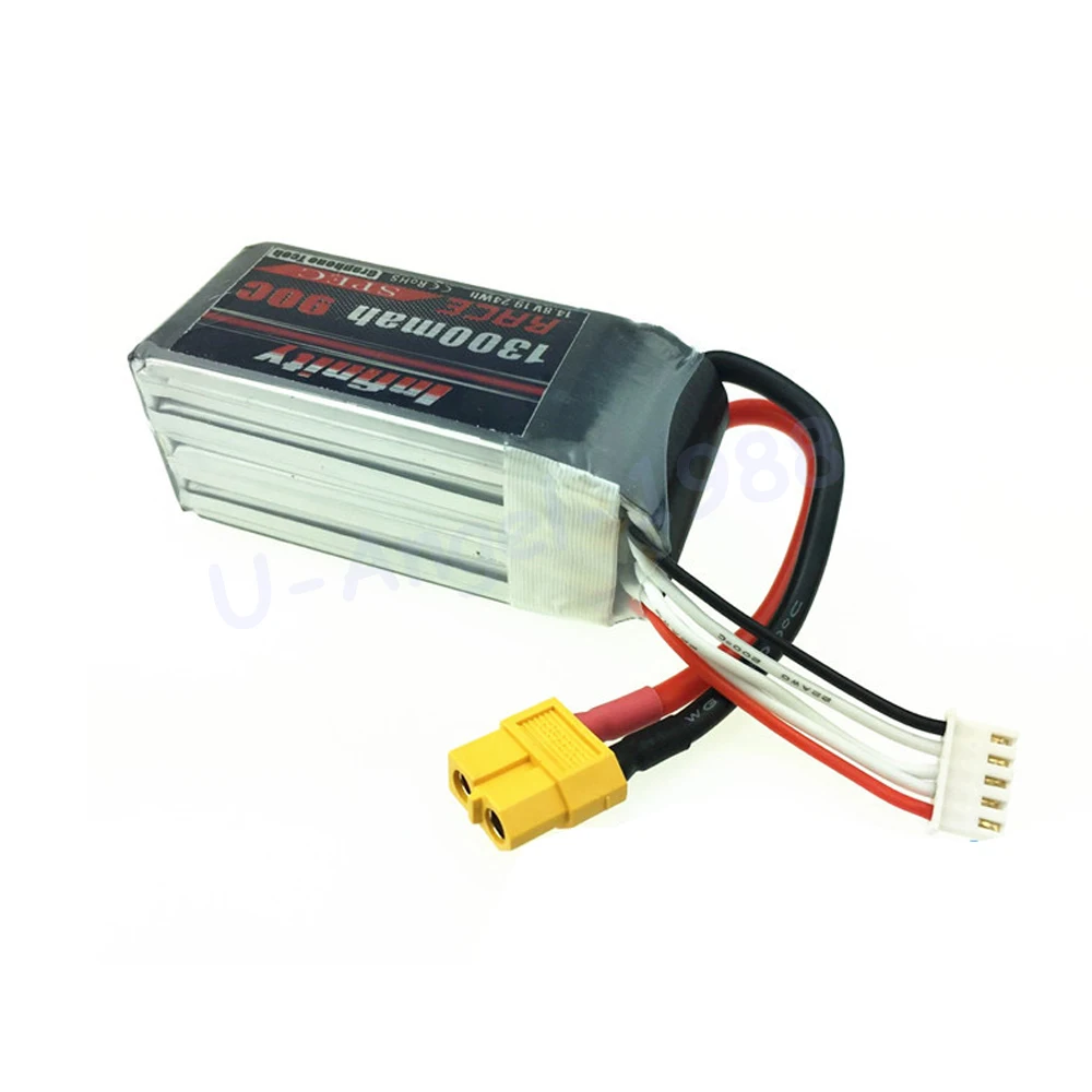 

Infinity Rechargeable Lipo Battery 1300mah 14.8V 90C 4S1P Race Spec Lipo Battery For RC Aircraft Quapcopter Drone