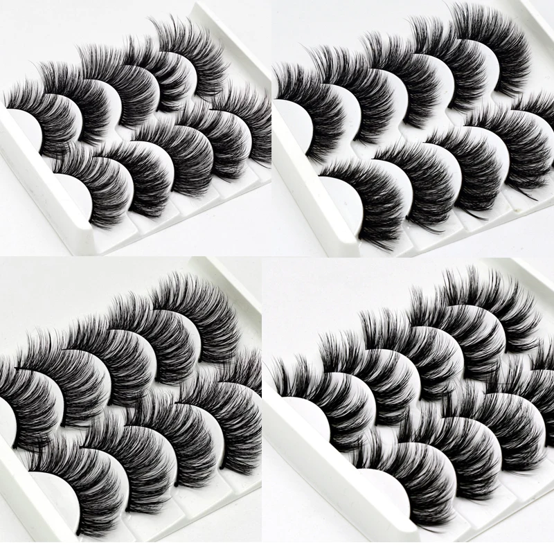 

13 Styles 5 pairs Mink Eyelashes 3D False lashes Thick Crisscross Makeup Eyelash Extension Natural Volume Soft Fake Eye Lashes