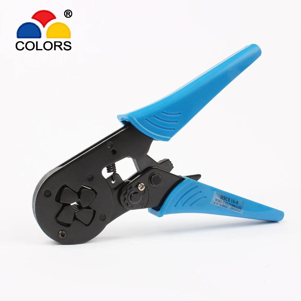 

FASEN Crimper Plier HSC8 16-4 Self-adjustable Crimping Tools Used for 6.0-16.0mm2 (AWG10-5)Cable End-sleeves