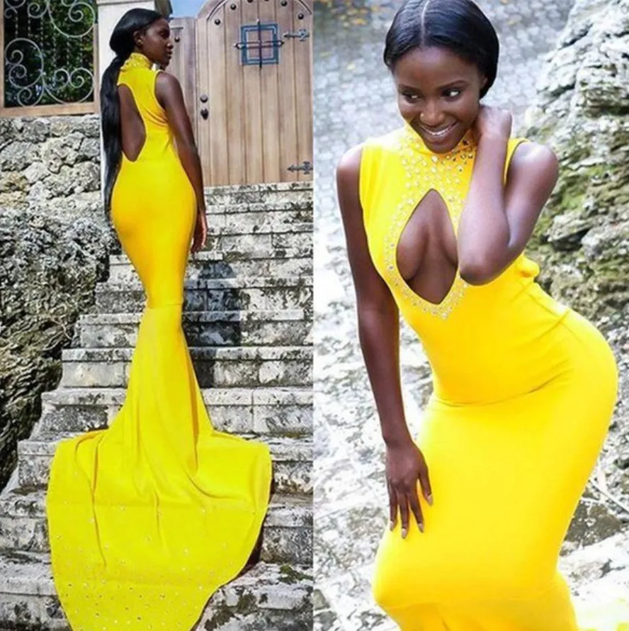 Prom Dresses Yellow African