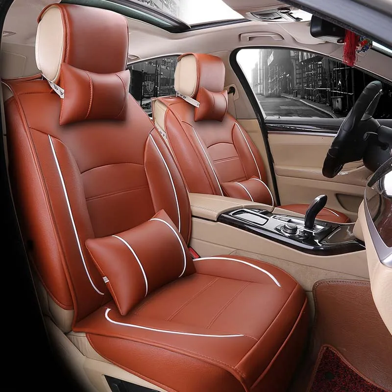 

New fashion PU leather car seat cover For bmw e60 f11 kia rio3 4 honda accord 2004-2007 suzuki jimny car styling car accessories