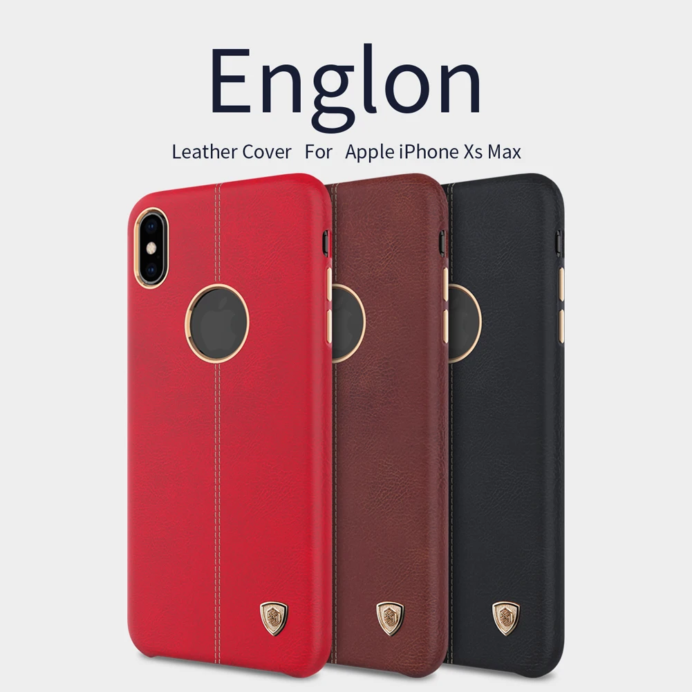 

For iPhone XS max Case Cover NILLKIN High Quality PU Leather Back Cover For iPhone XS max Case For iPhone XS max Cover 6.5 inch