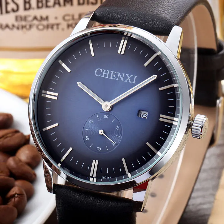 

New Mens Watches Top Brand CHENXI Luxury Men Quartz Watch Casual Sport Military Watches Male Leather Clock Relogio Masculino