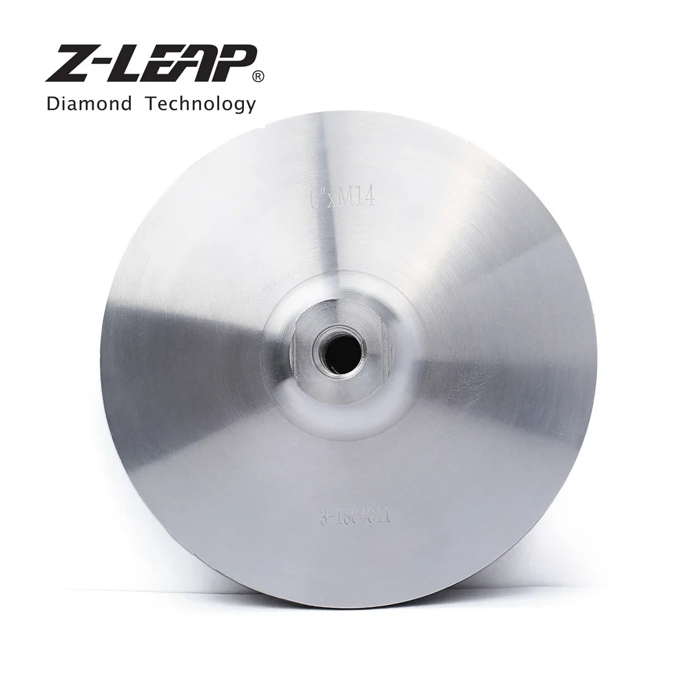 Base de Alumínio Pastilhas de Disco de Apoio Z leap M14 6 Polimento Backer Pads à Hook & Loop Lixar Angle Grinder Polisher Abrasivos Ferramentas - Image 3