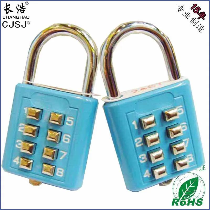 Production of eight key locks padlocks color paint digital numbers long ho CR-601 |