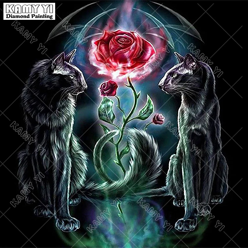 

Full Square drill 5D DIY Diamond embroidery Flowers and beasts Diamond Painting Cross Stitch Rhinestone Mosaic decoration